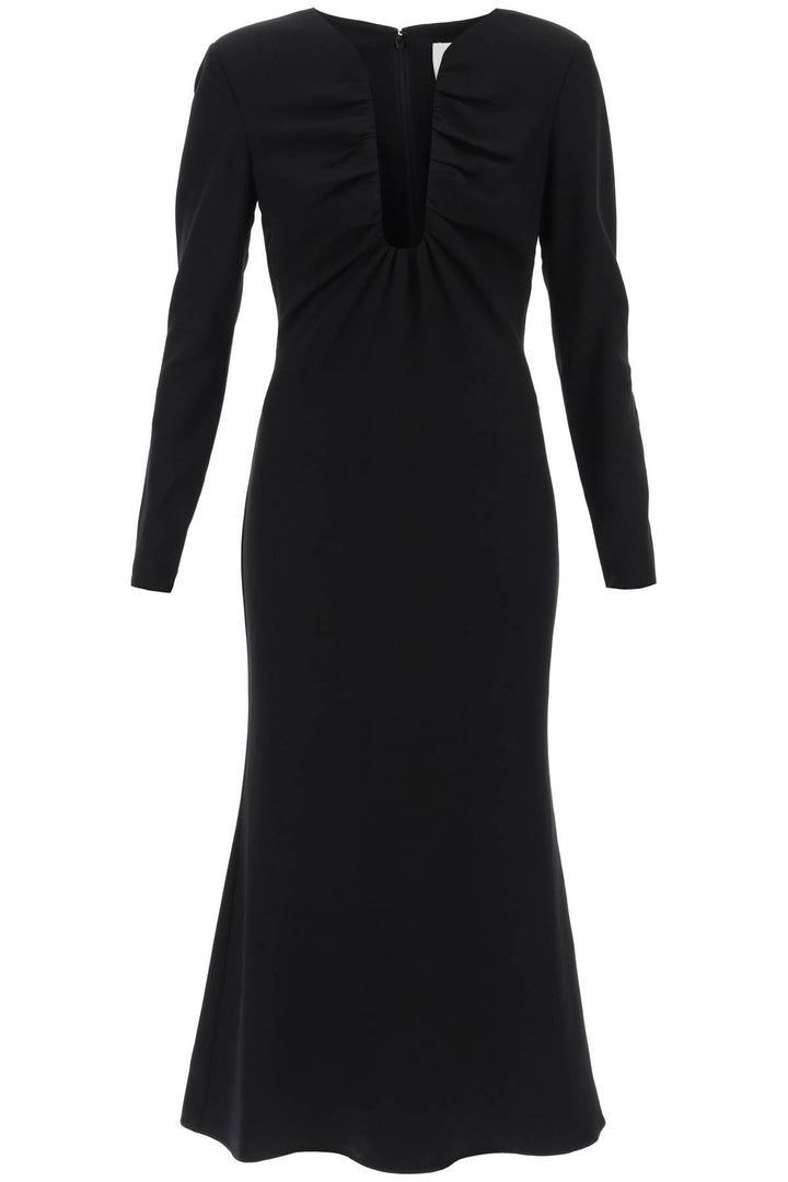 Midi Dress With Plunging Neckline - Roland Mouret - Women