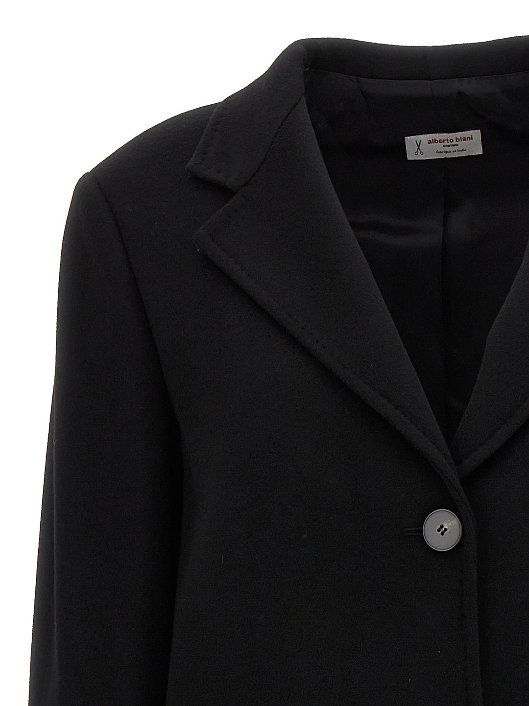 Single-Breasted Wool Coat Coats, Trench Coats Black