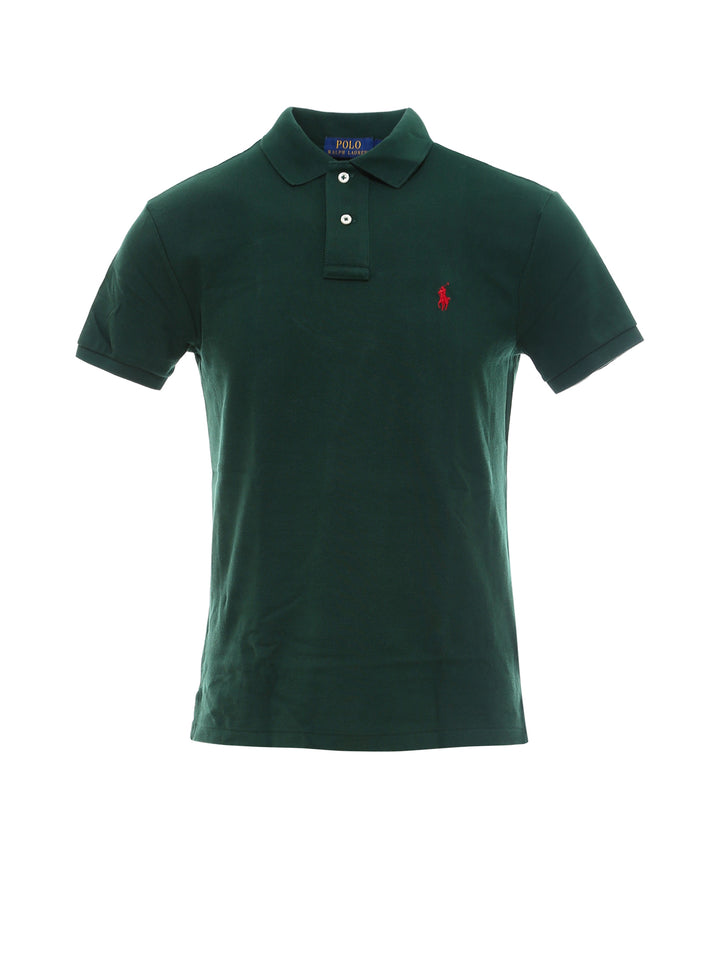 Cotton polo shirt with logo