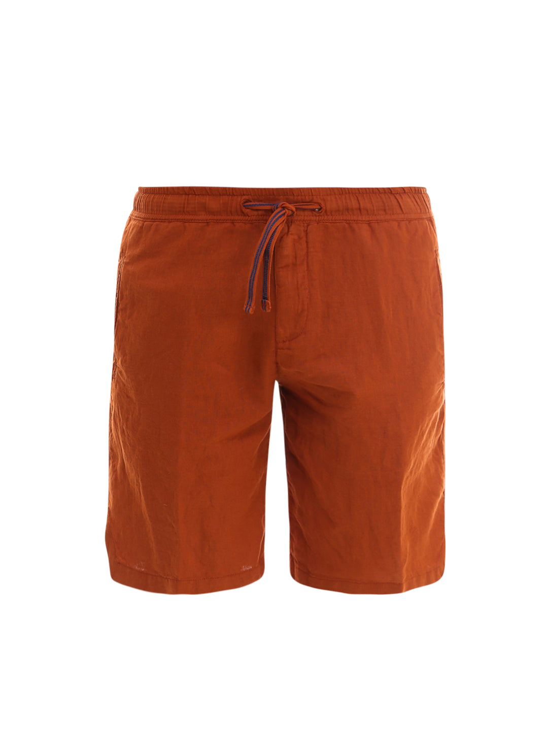 Linen and cotton bermuda shorts