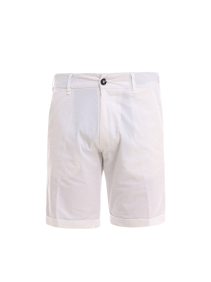 Stretch cotton bermuda shorts