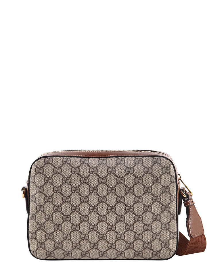 Shoulder bag with GG Supreme motif and leather profiles