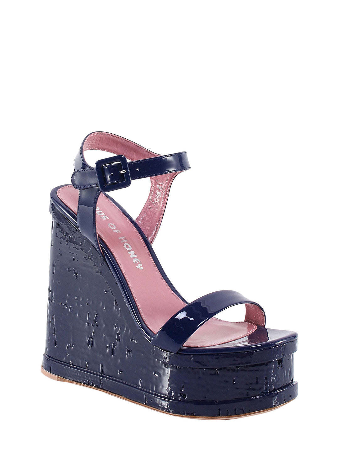 Patent leather sandals