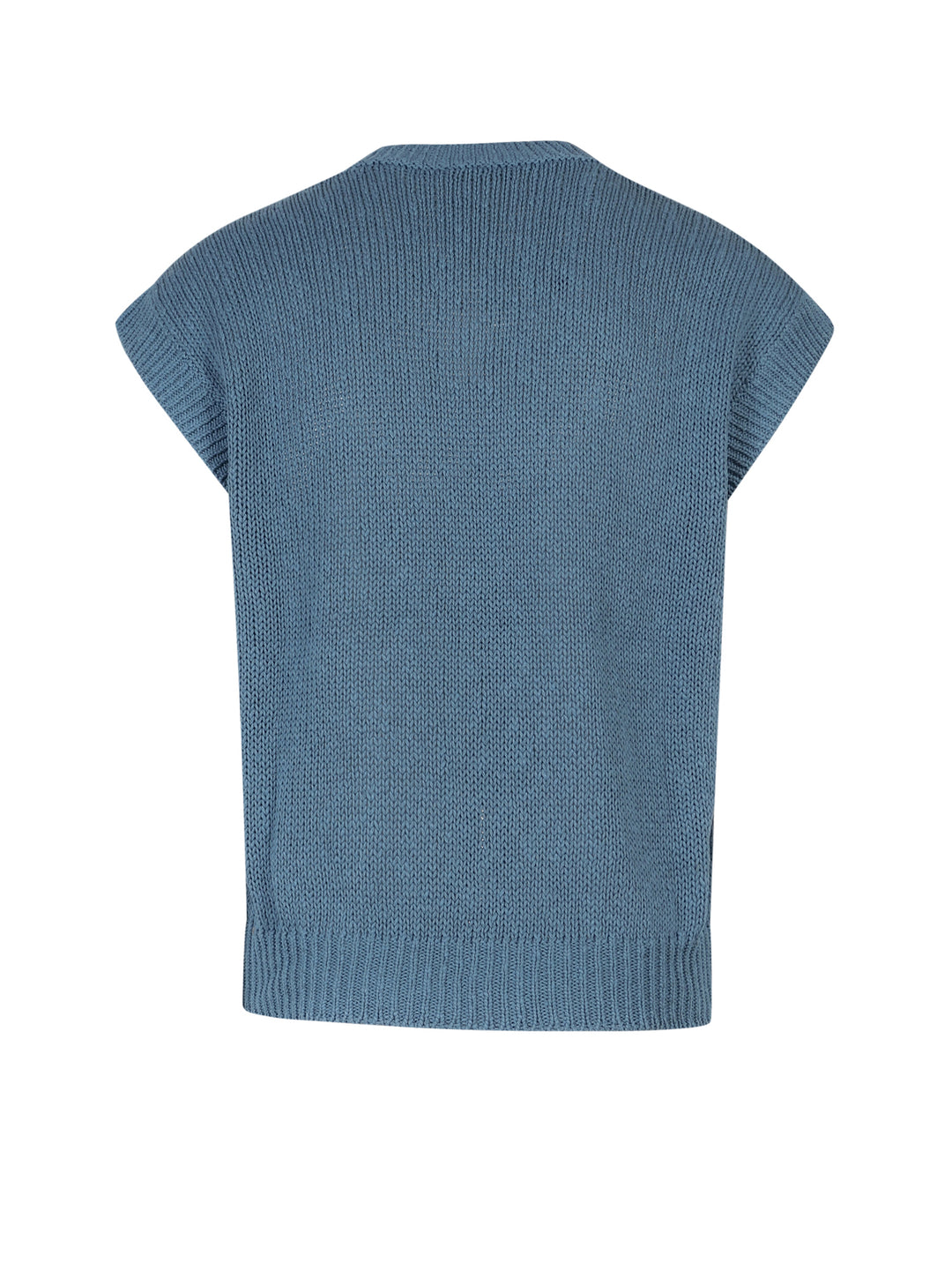 Ribbed cotton and linen sweater