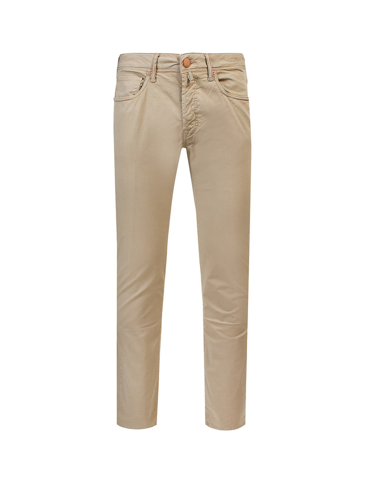 Stretch cotton trouser