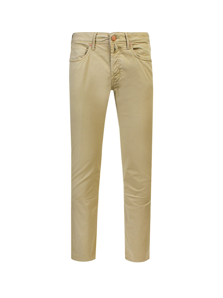 Stretch cotton trouser