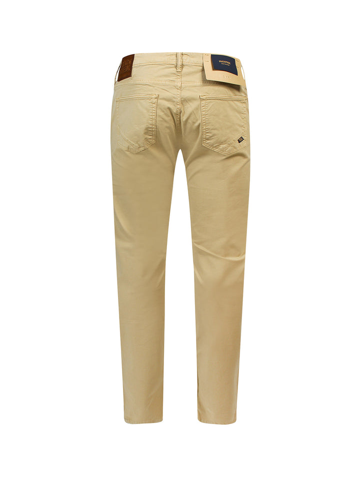 Stretch cotton trouser