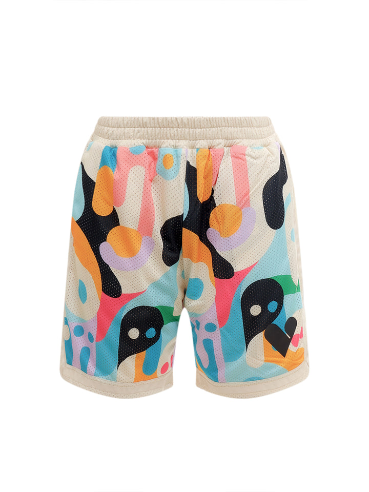 Nyon bermuda shorts with multicolor print