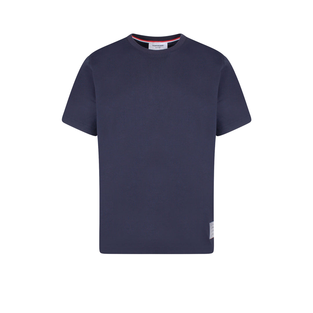 Cotton t-shirt with logo patch