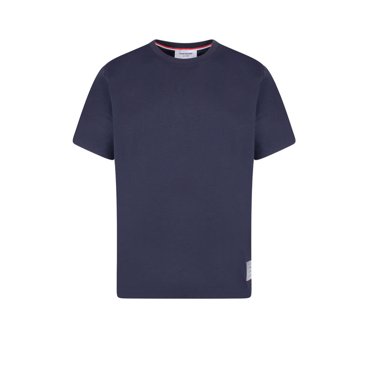 Cotton t-shirt with logo patch