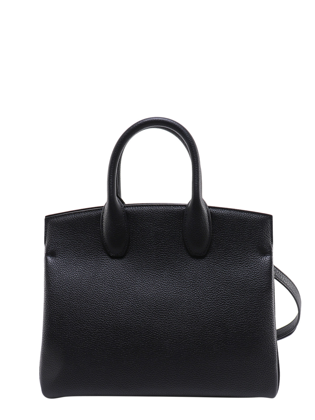 Textured leather The Studio handbag with iconic Gancini closure