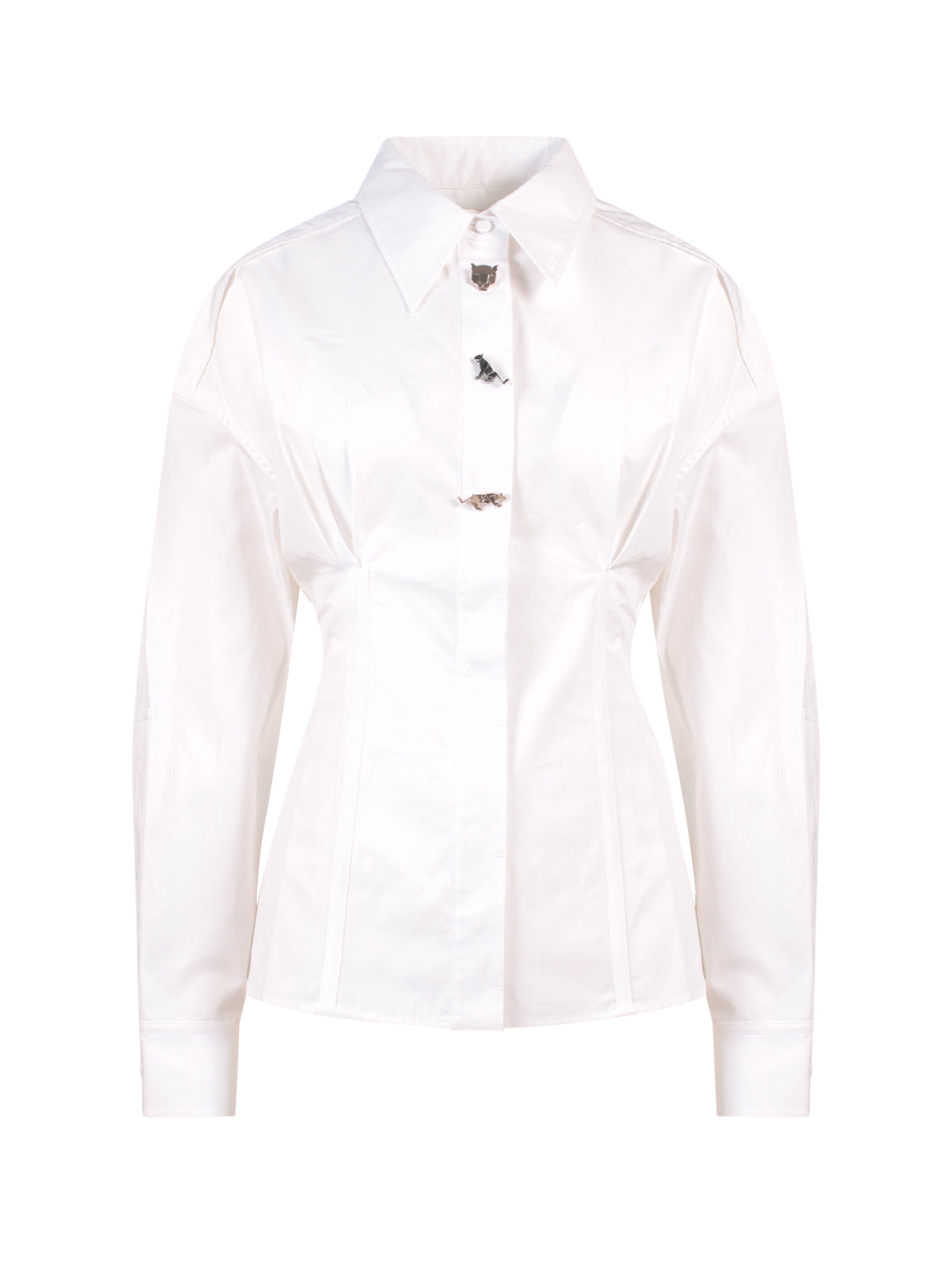 Cotton shirt with iconic frontal patches