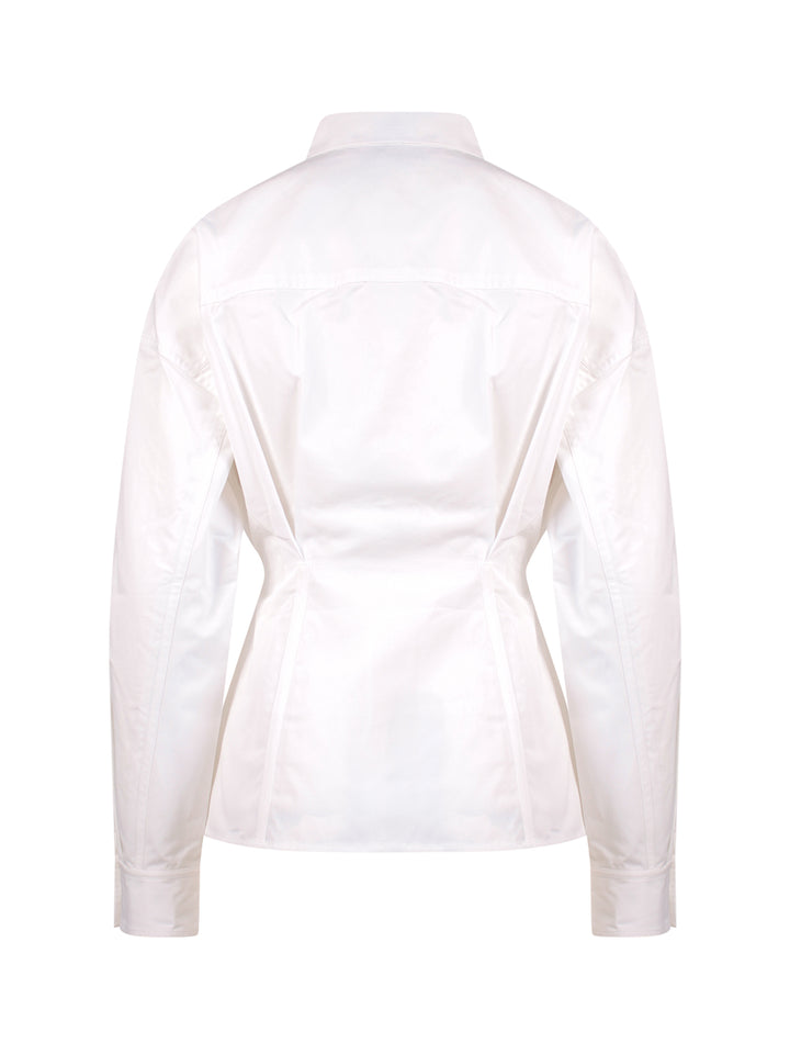 Cotton shirt with iconic frontal patches