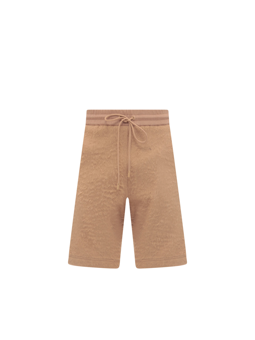 Cotton blend bermuda shorts with logo embroidery