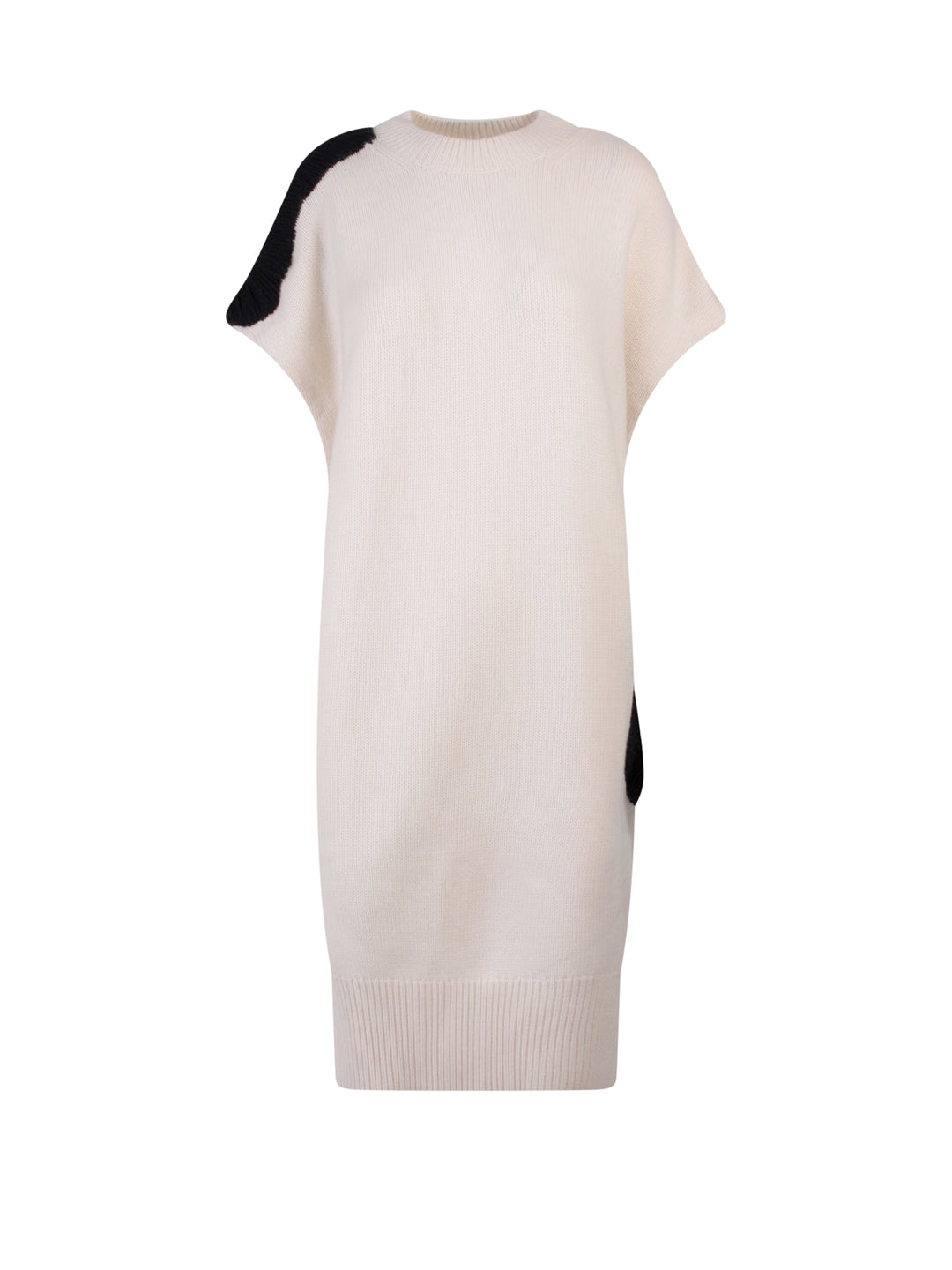 Ribbed wool and cashmere dress