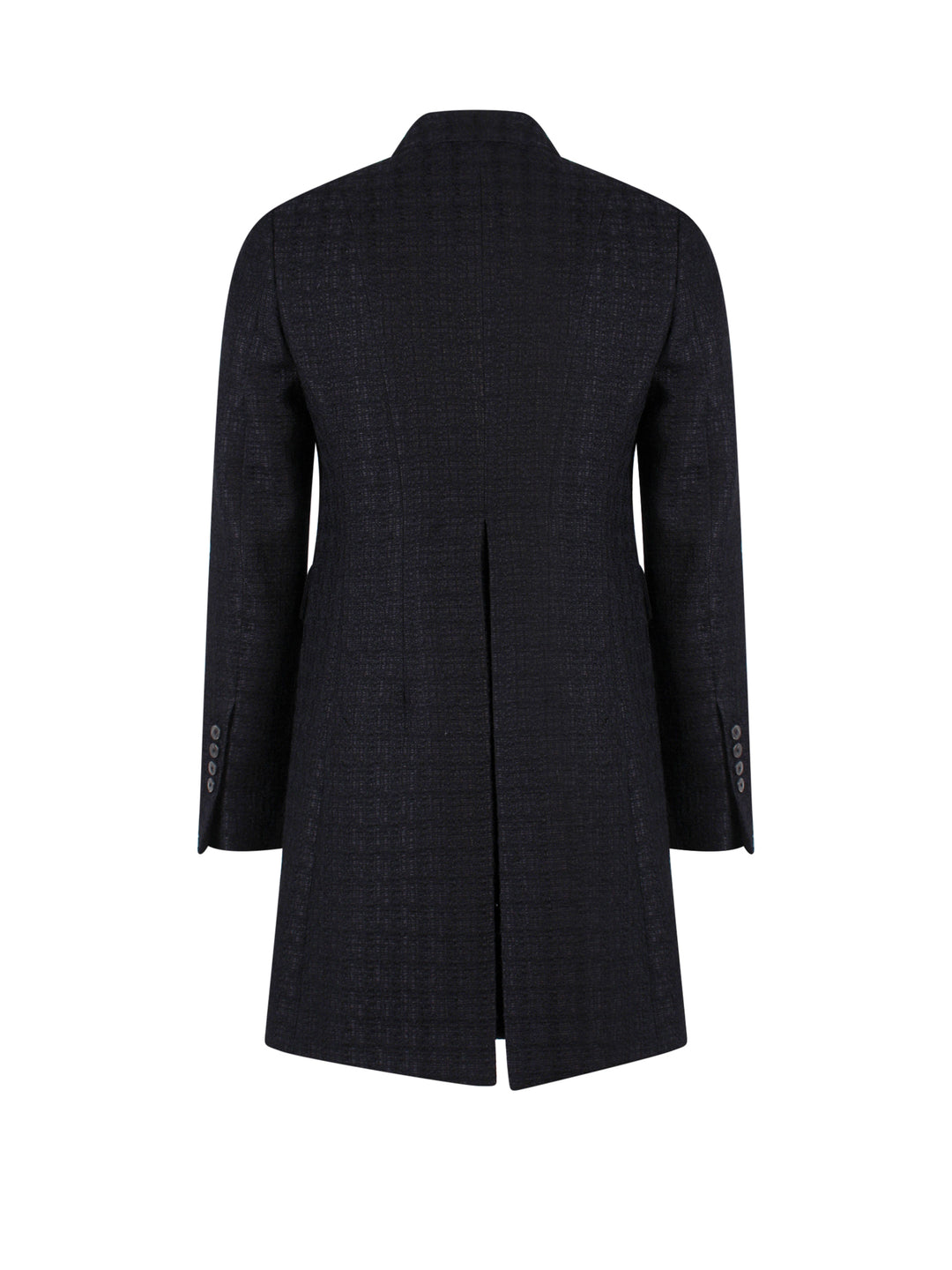 Wool blend tweed coat