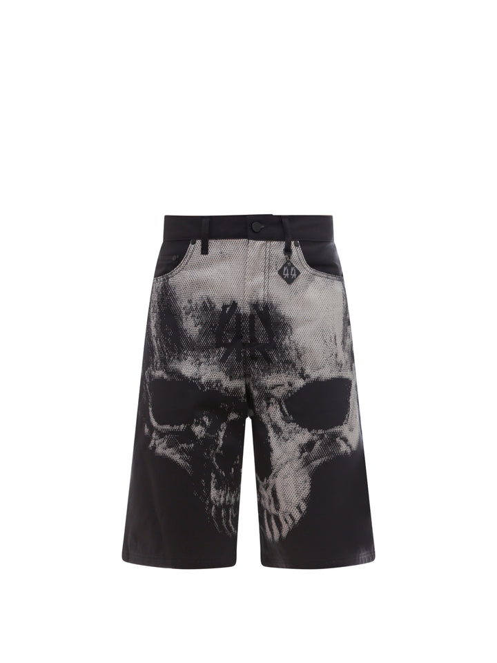 Cotton bermuda shorts with Skull print