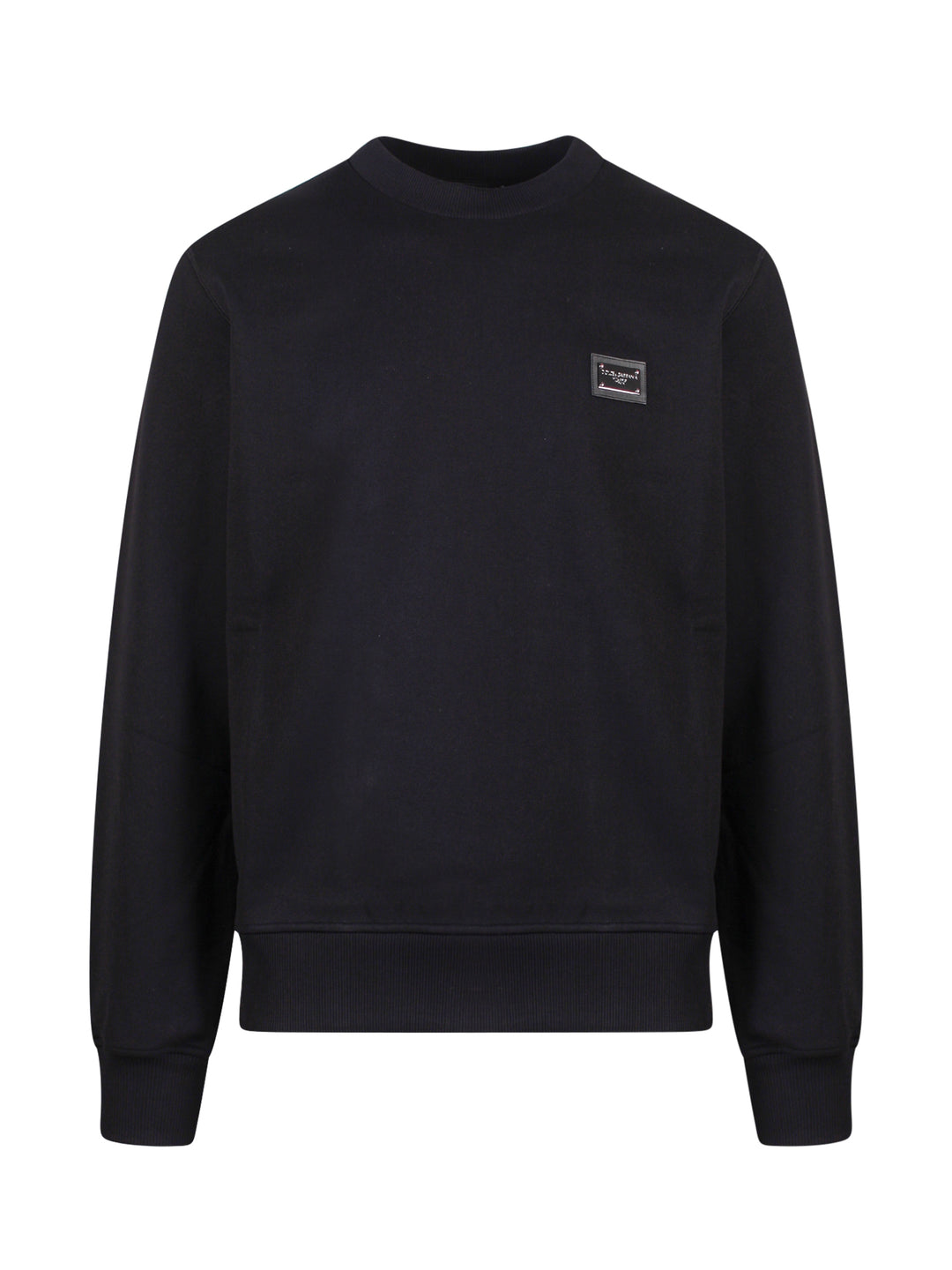 Cotton sweatshirt with logo tag