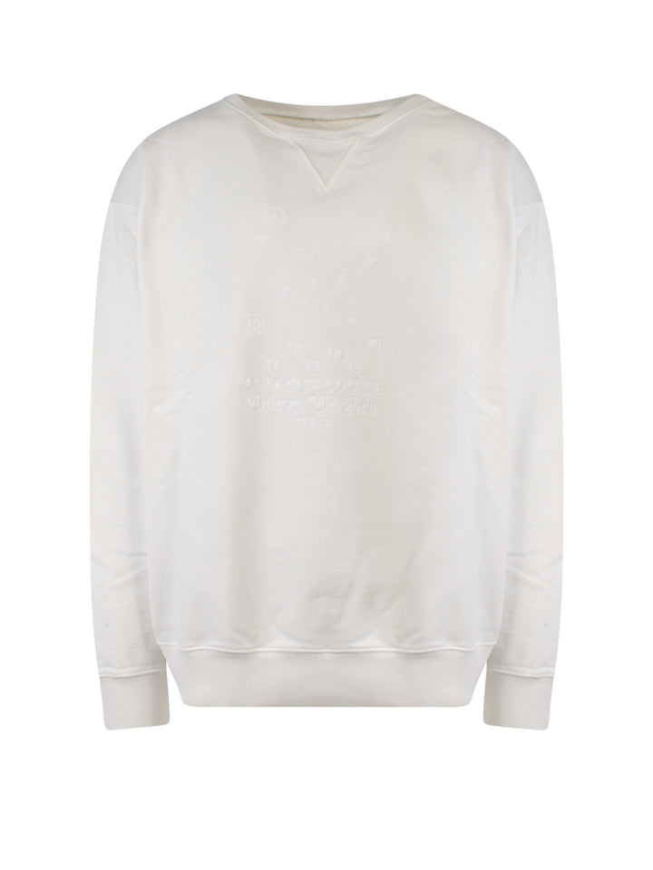 Cotton sweatshirt with embroidered logo on the front