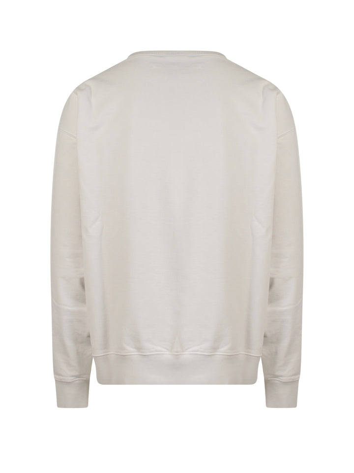 Cotton sweatshirt with embroidered logo on the front