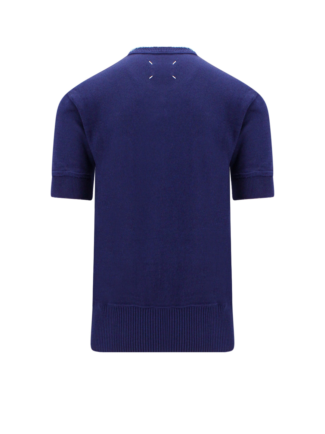 Wool blend t-shirt with iconic back stitching