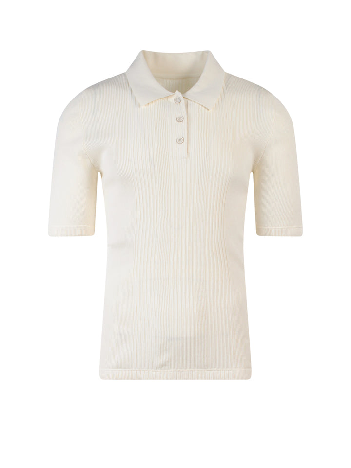 Polo shirt with iconic back stitching