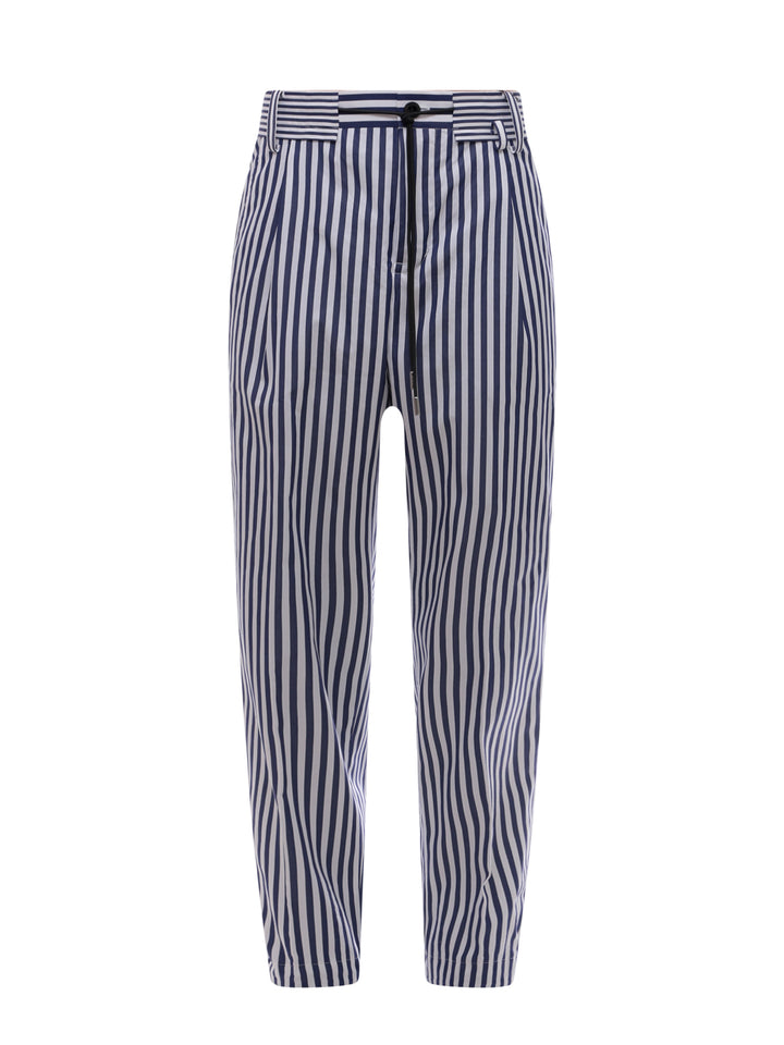 Striped cotton trouser