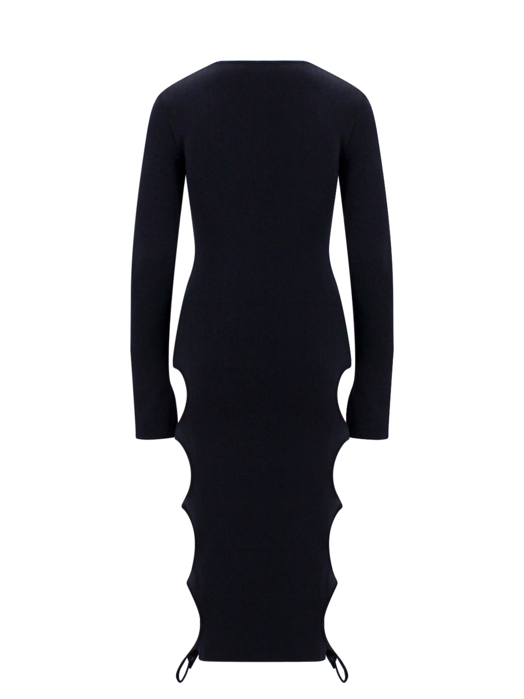 Viscose blend dress with cut-out details