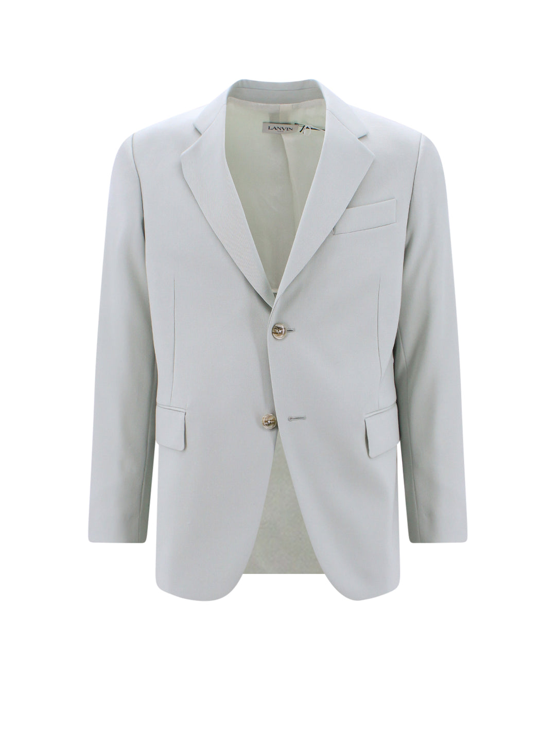 Single-breasted wool blazer