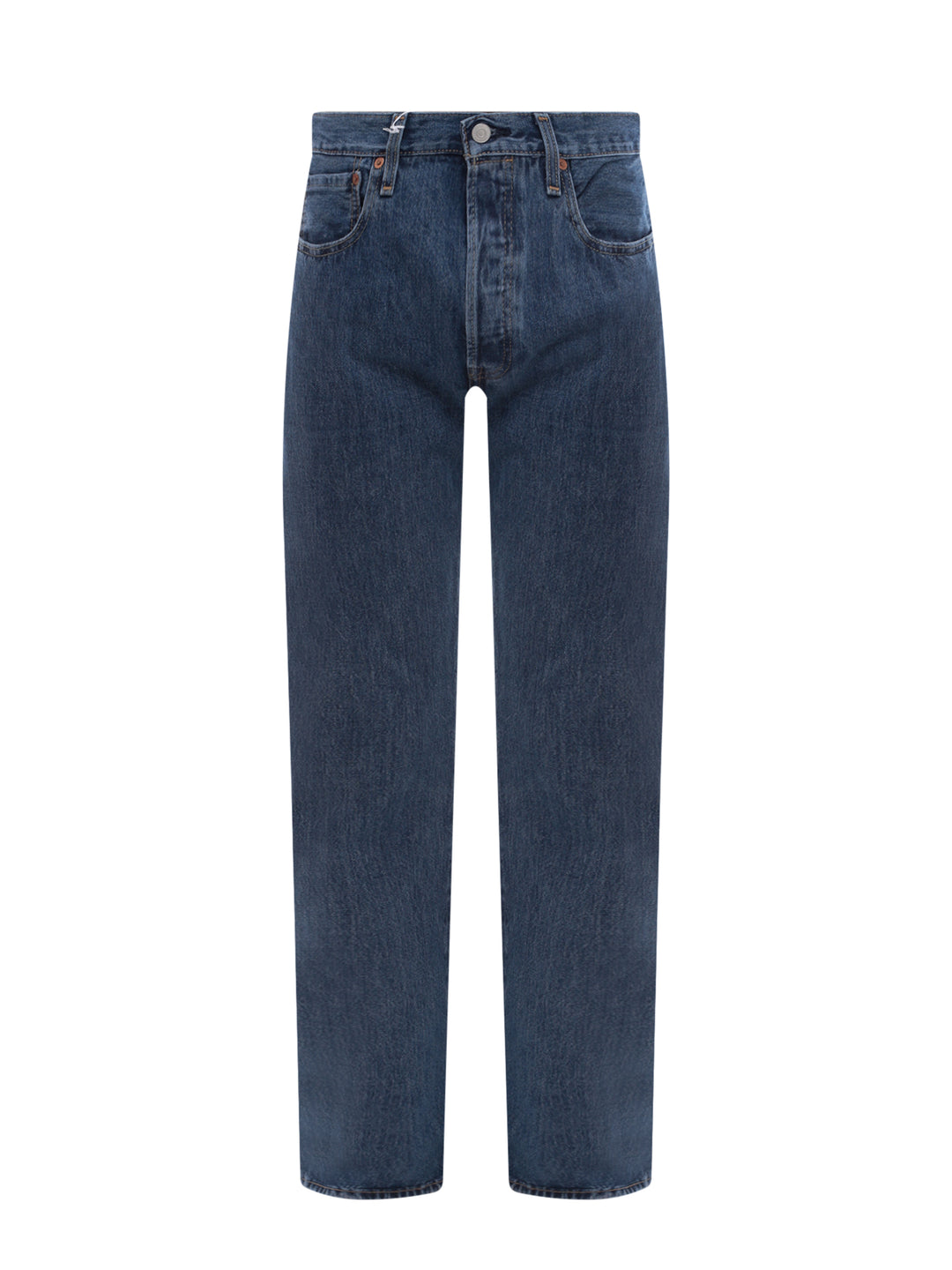 Wide leg cotton jeans