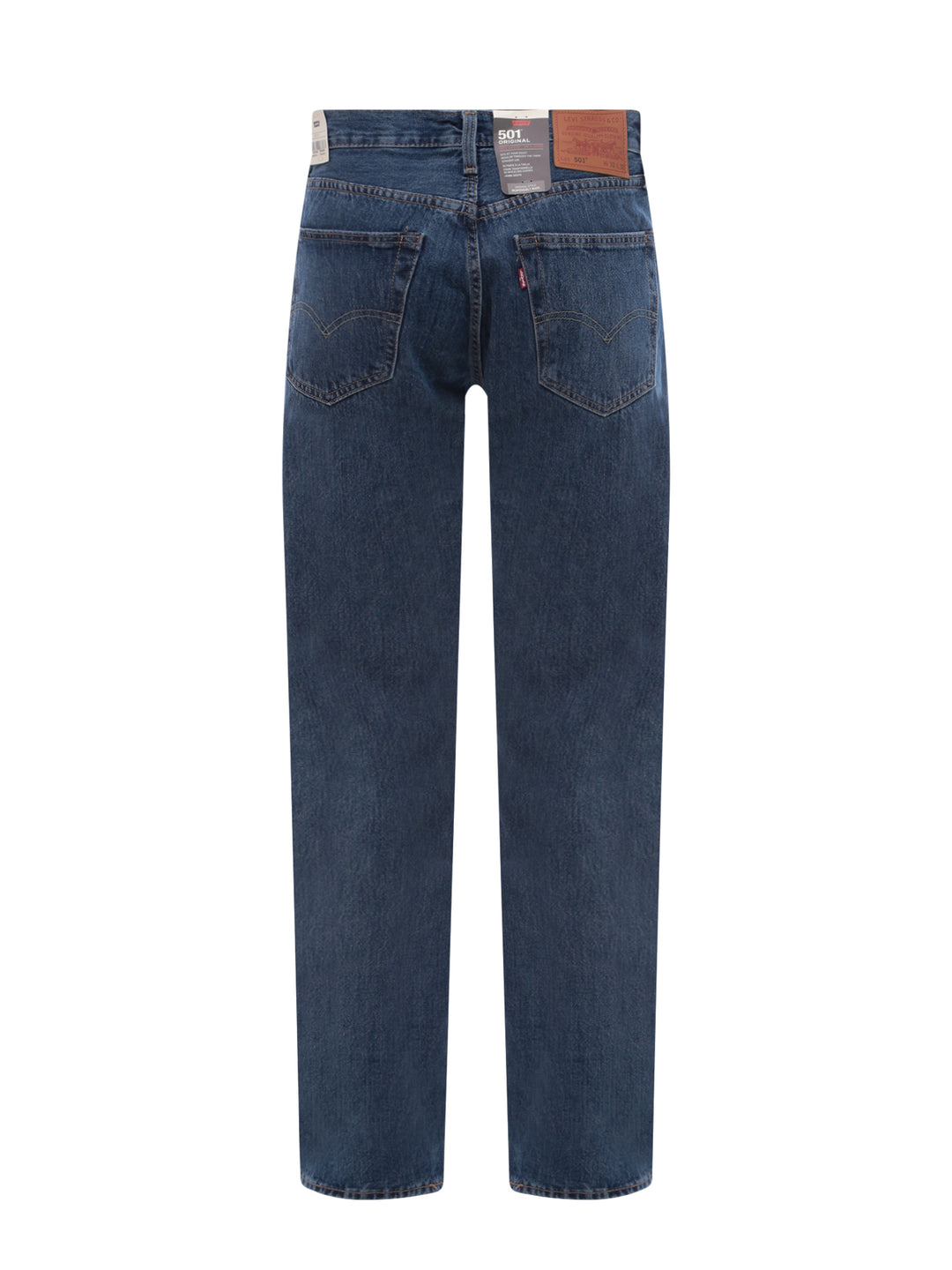 Wide leg cotton jeans