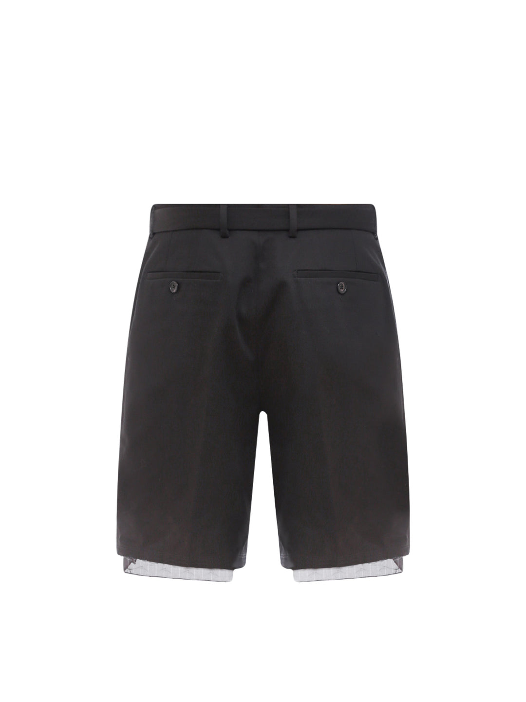 Cotton bermuda shorts with belt