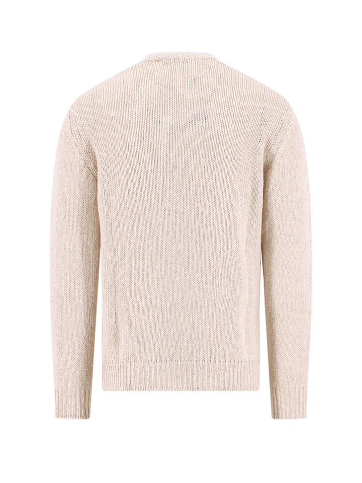 Cotton and linen sweater