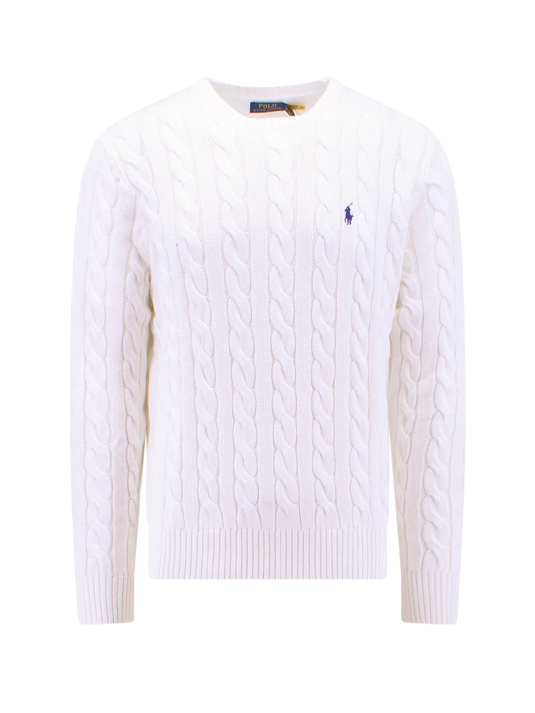 Cotton sweater with iconic logo