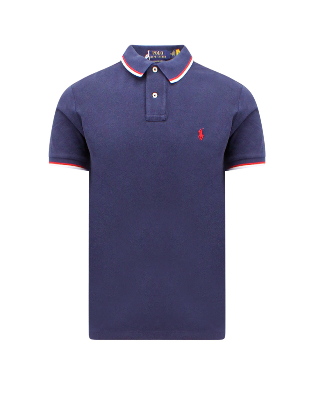 Cotton polo shirt with embroidered logo