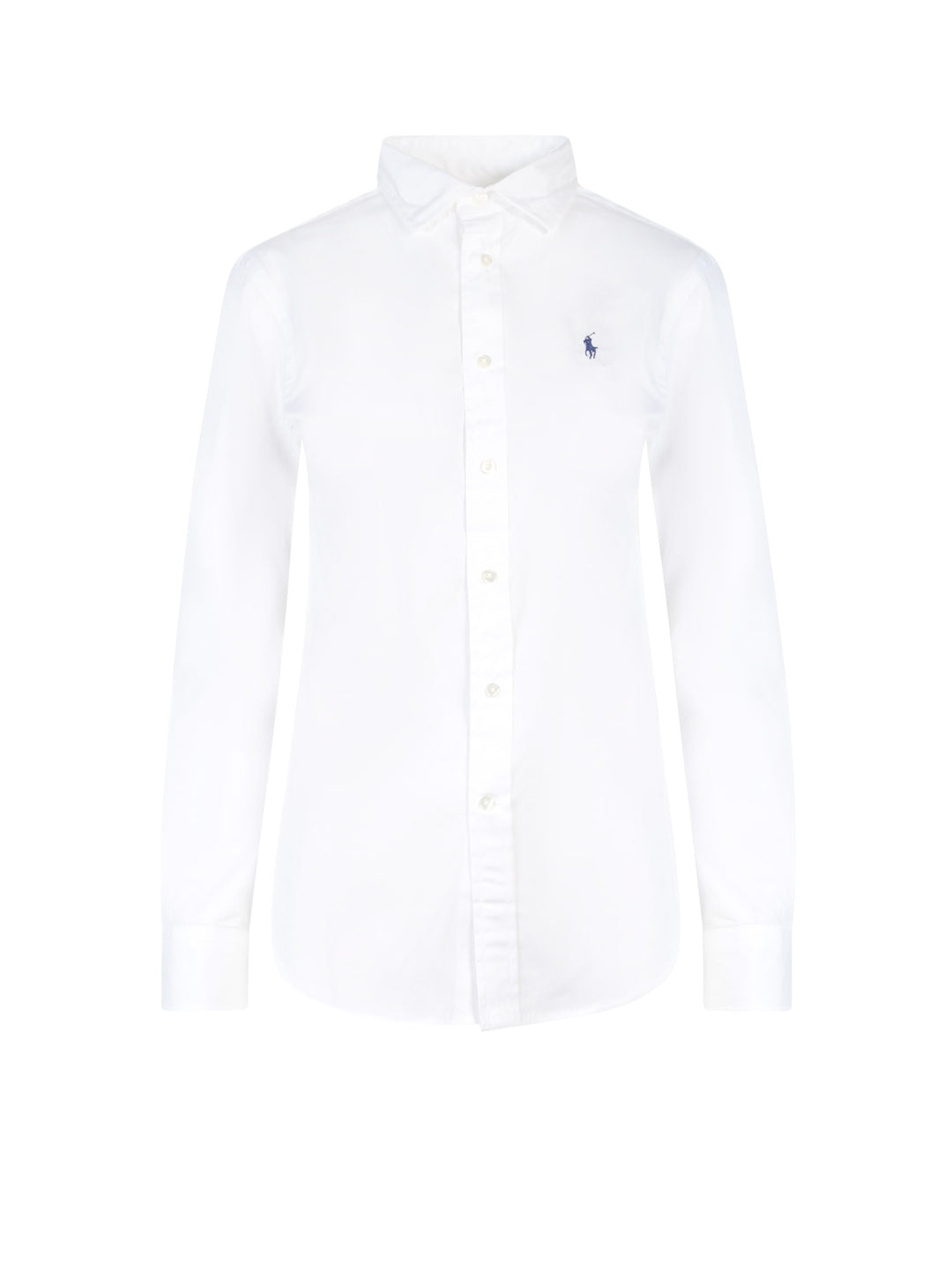 Cotton shirt with embroidered logo