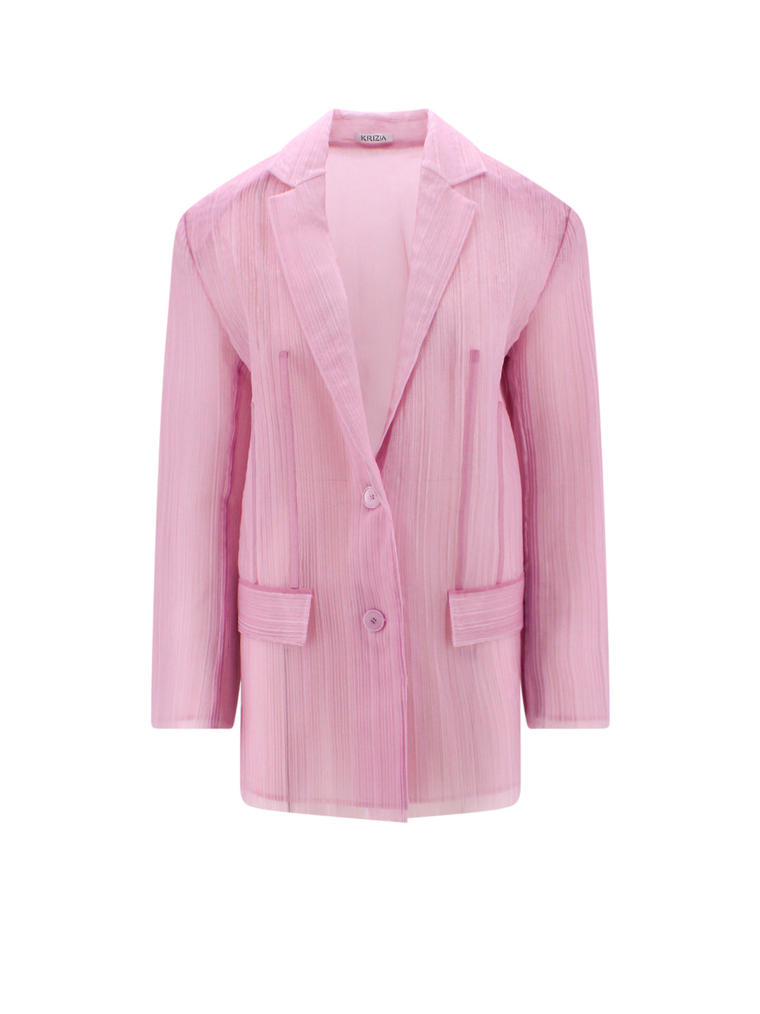 Pleated tulle blazer