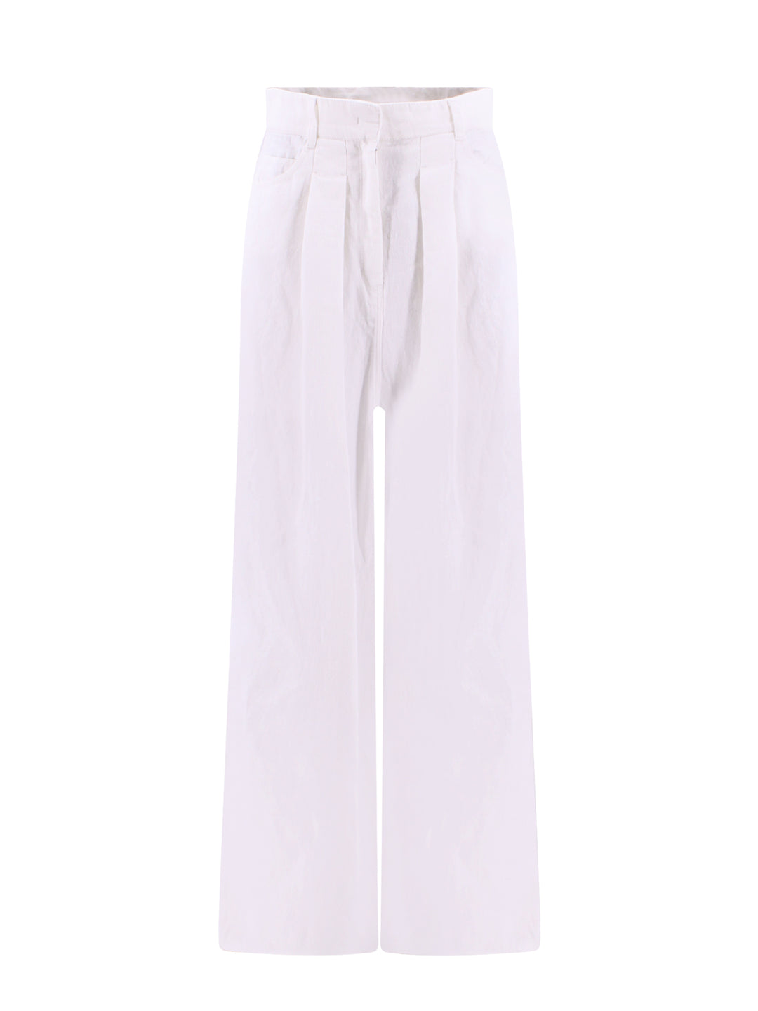 Linen trouser with frontal pinces