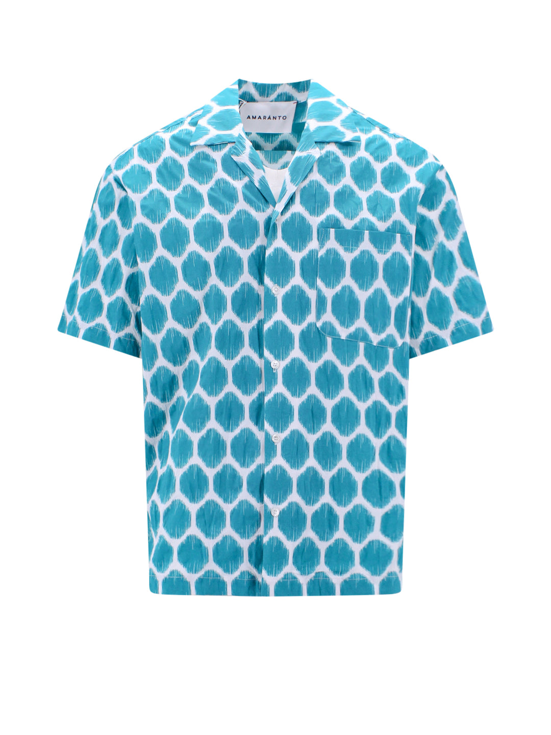 Cotton shirt with all-over print