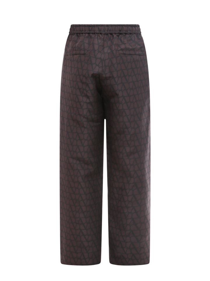 Silk trouser with all-over Toile Iconographe print