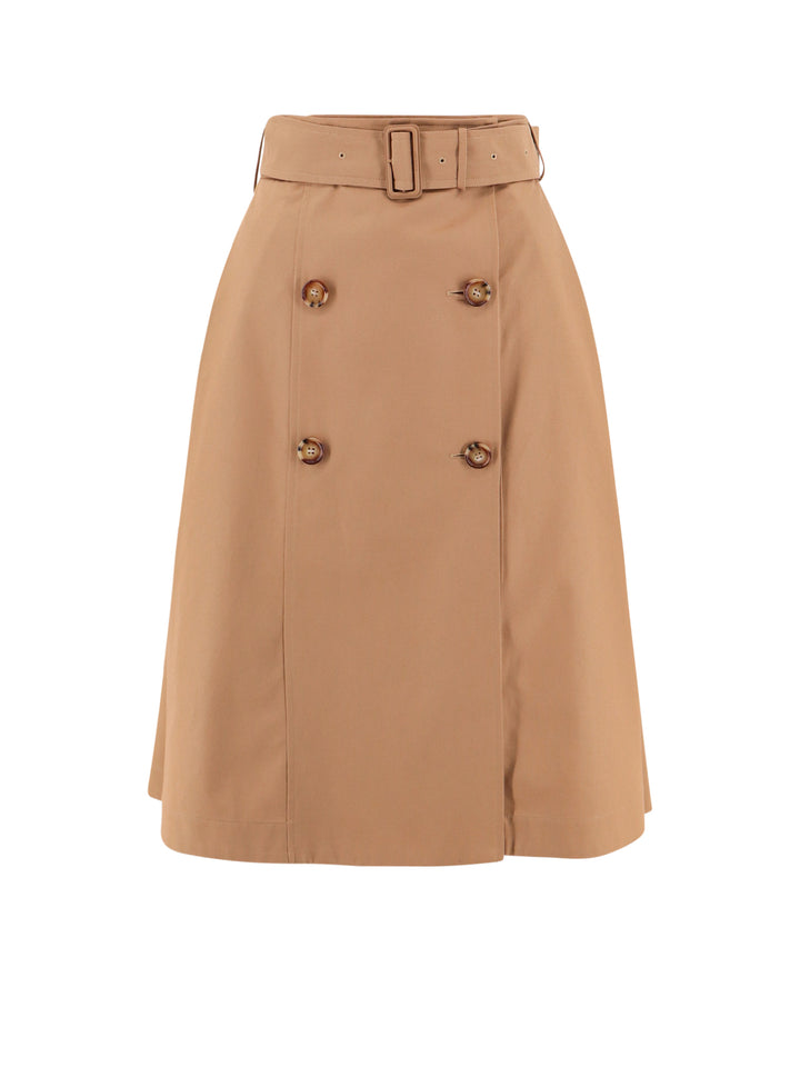 Cotton trench skirt