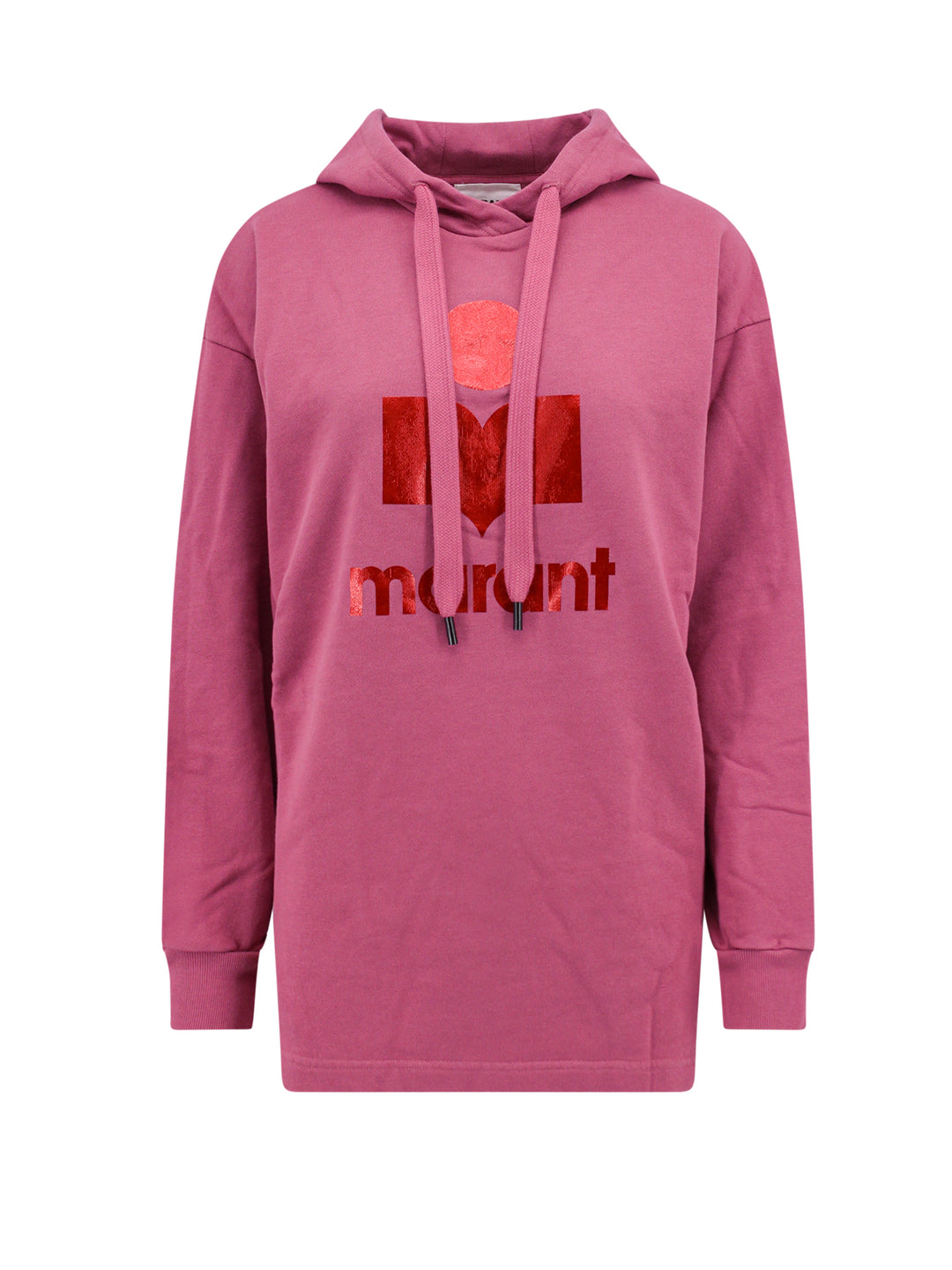 Cotton sweatshirt with frontal logo