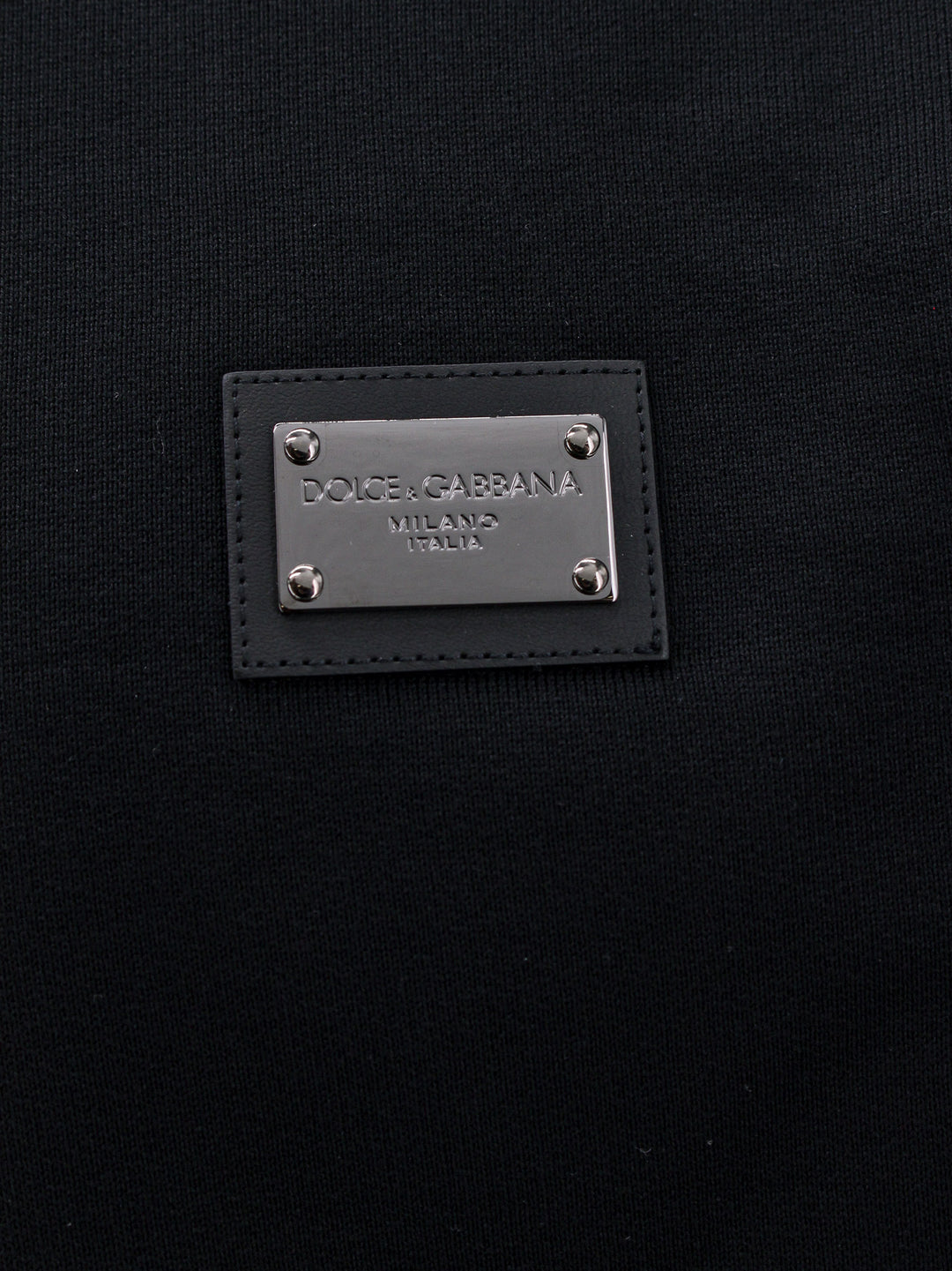 Cotton sweatshirt with logo tag