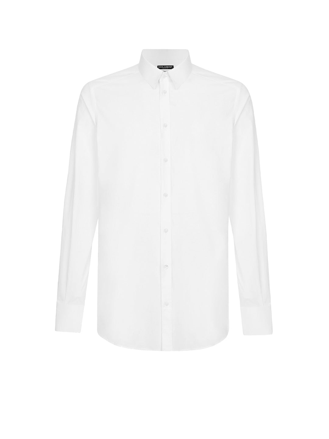 Cotton shirt with back pinces