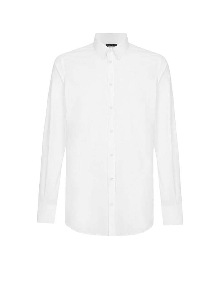 Cotton shirt with back pinces