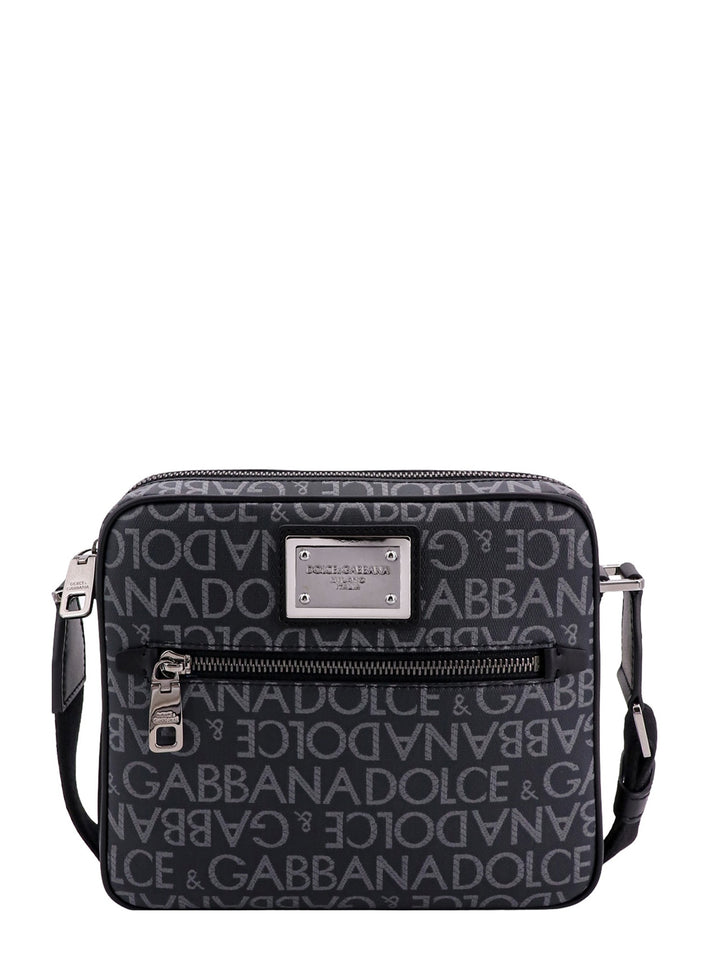 Shoulder bag with all-over Logo motif