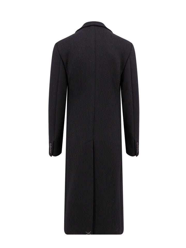 Virgin wool blend flared coat