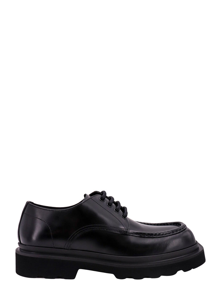 Leather lace-up shoe