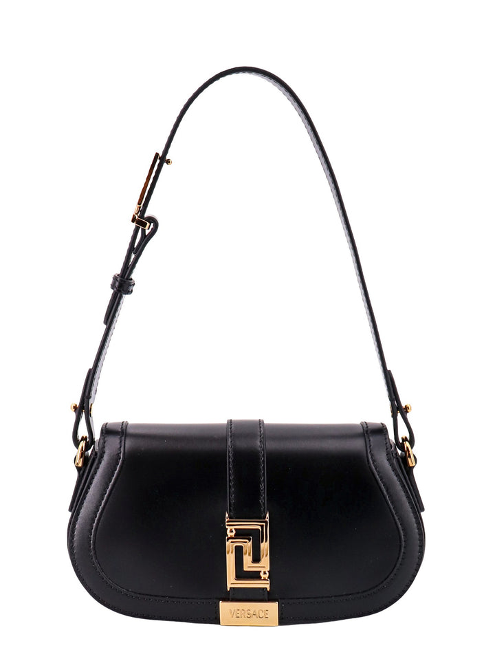 Leather shoulder bag with iconic La Greca detail