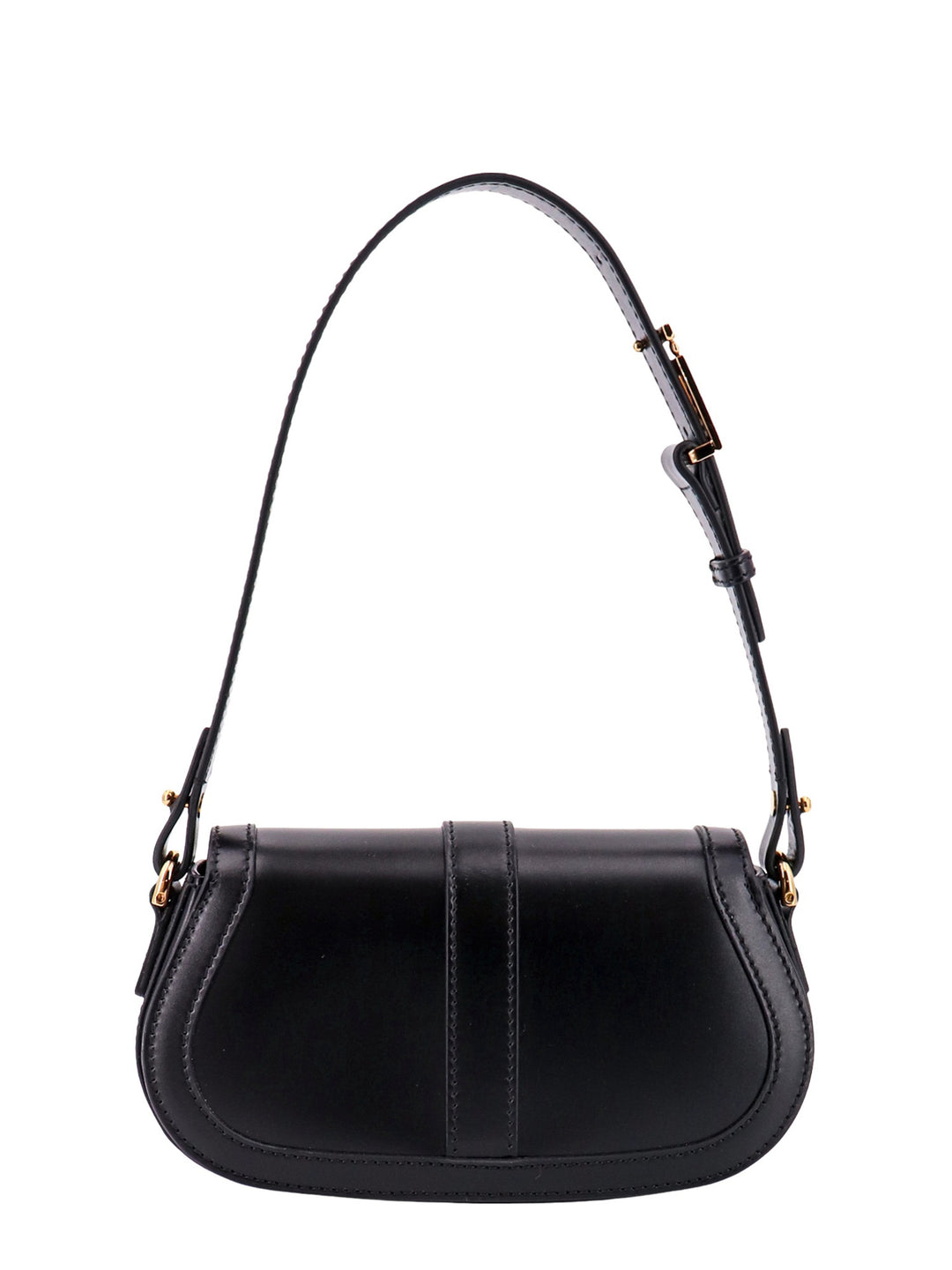 Leather shoulder bag with iconic La Greca detail